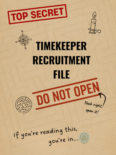 Timekeeper Recruiter File Feont Cover
