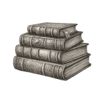 Stack of antique book fron the Understanding Vienna and Vienna Immersions archive