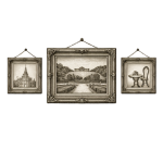 Baroque paintings of Schönbrunn in Vienna