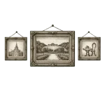 Baroque paintings of Schönbrunn in Vienna