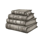 Stack of antique book fron the Understanding Vienna and Vienna Immersions archive