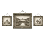 Baroque paintings of Schönbrunn in Vienna