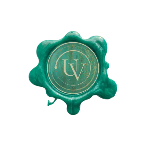 Understanding Vienna wax seal with logo in green