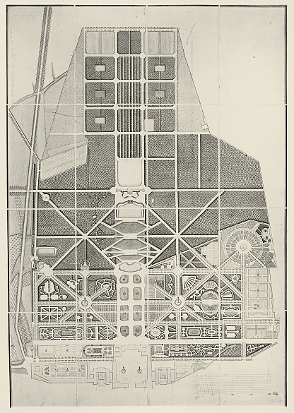 historischer_plan_der_gesamtanlage_von_schloss_schoenbrunn_von_franz_boos_1780_original Historical plan of the Schönbrunn Palace complex and gardens, drawn by Franz Boos in 1780.