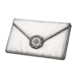 envelope with a small wax seal