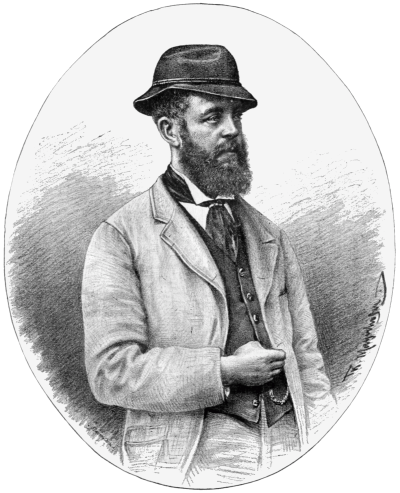 Black-and-white engraved portrait of Nathaniel Meyer Freiherr von Rothschild, shown with a full beard, brimmed hat, light jacket, waistcoat and necktie within an oval frame.